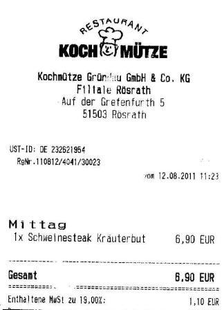 sdrk Hffner Kochmtze Restaurant